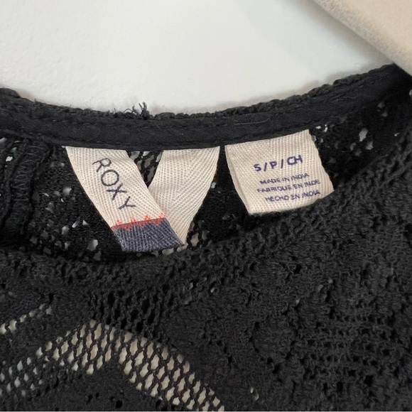 Roxy Black Boho Lace Tank • Size Small - Picture 5 of 7
